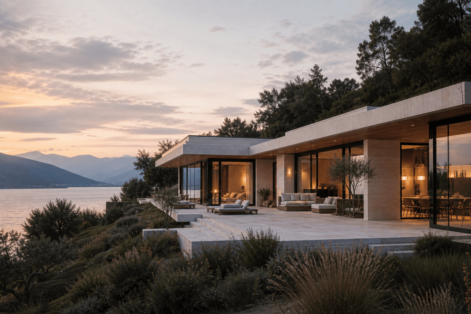 Outdoor finished with Materia surfaces